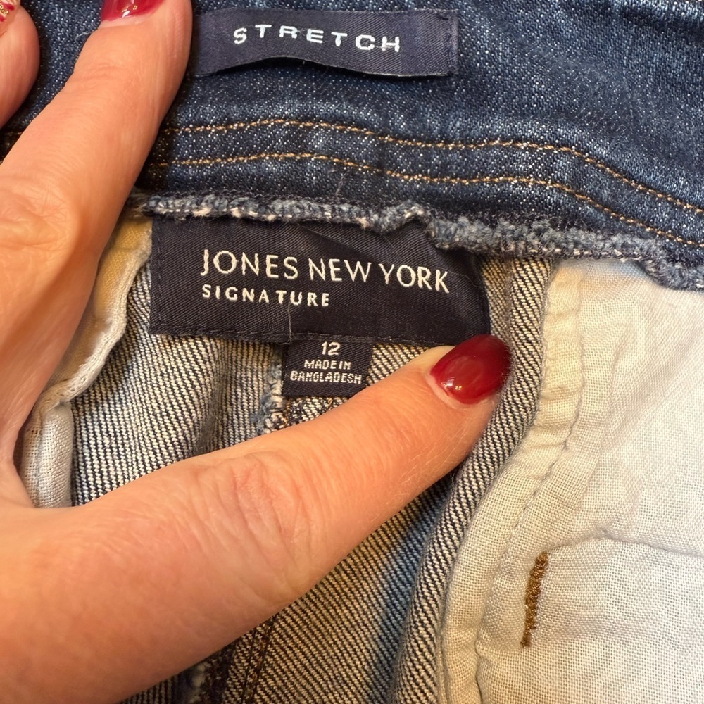 Jones New York Signature Blue Denim Jeans Women’s Sz 12 - Picture 16 of 16